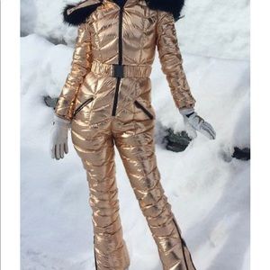Metallic Gold Ski/Snow Suit